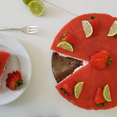 Erdbeer-Limetten-Cheesecake