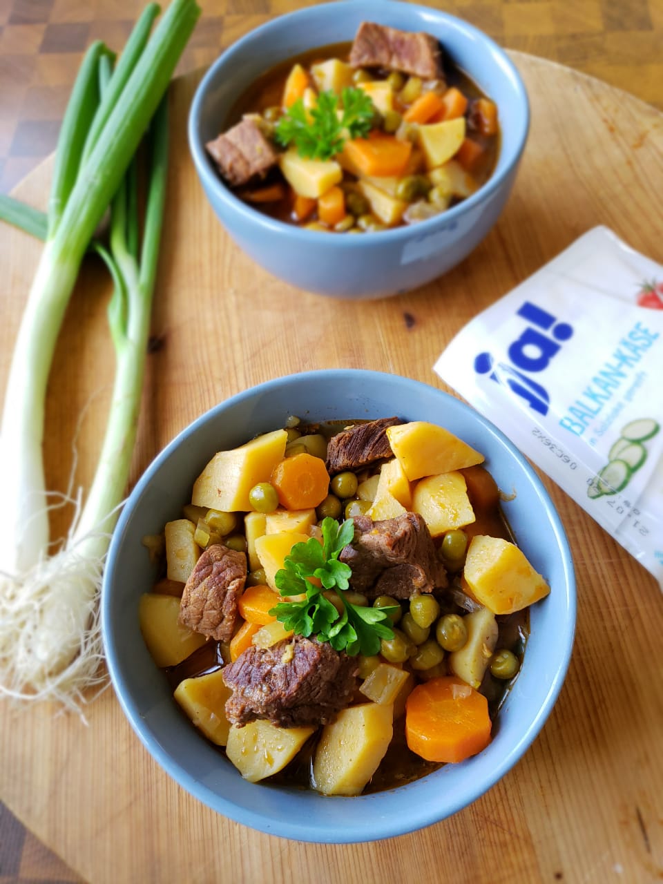 Kartoffel-Möhren-Erbsen-Topf mit Rindfleisch | Chefköchin