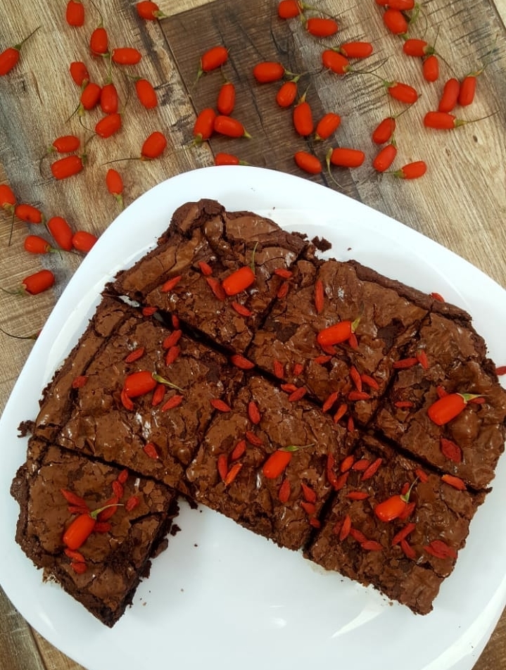 Gojibeeren-Brownies