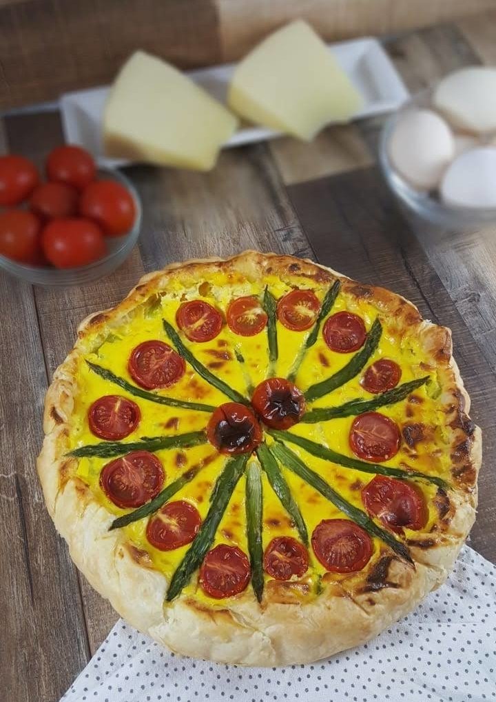 Ricotta-Spargel-Tarte