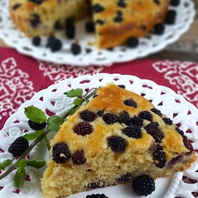 Ricotta – Kuchen mit Brombeeren