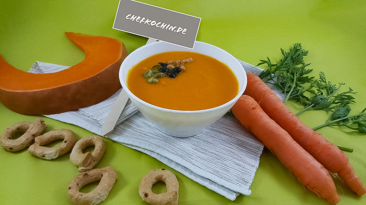 Kürbissuppe mit Möhren