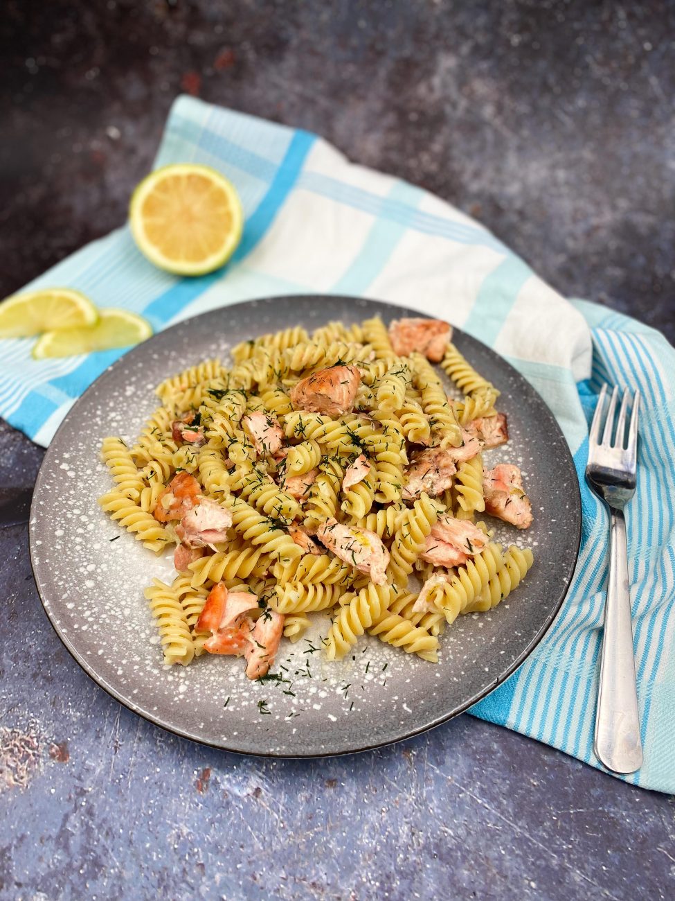 Zitronen-Lachs-Pasta