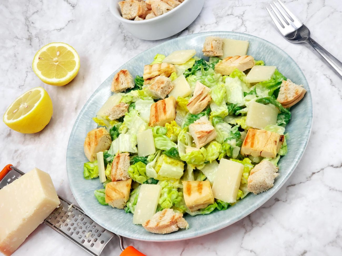 Caesar Salad mit Huhn – original Rezept